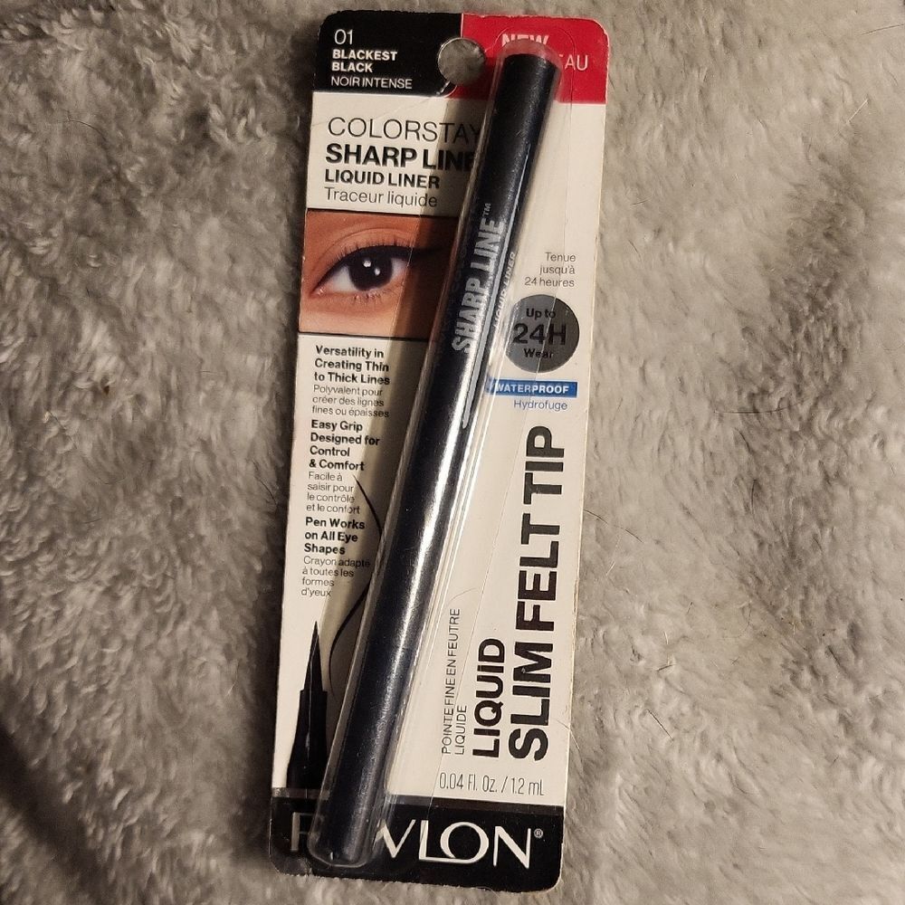 Revlon ColorStay Sharp Line Liquid Slim Felt Tip - 01 Blackest Black